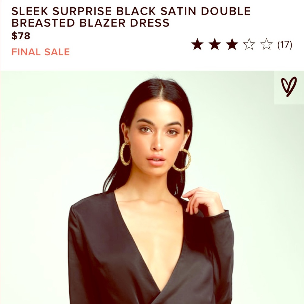 Black lulus dress, size small NWT